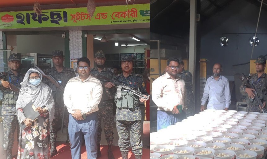 ‘কুমিল্লা মাতৃভান্ডার’ নামে নকল প্যাকেটে রসমালাই বিক্রি,২০ হাজার টাকা জরিমানা